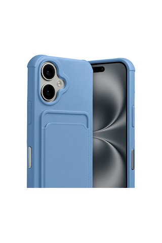 Newface - 153 - Apple iPhone Uyumlu 17 Kelvin Kartvizitli Silikon - Ece-umay - - Mavi