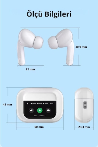 Wearfitpro A11 Pro Anc Enc Dokunmatik Ekranlı Bluetooth Kulaklık