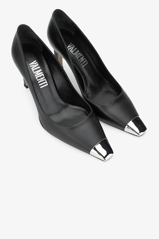 Valmenti Zimzy Kadın Siyah Hakiki Deri Topuklu Ayakkabı 613 27595 Bn Ayk Y24 Siyah