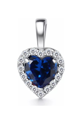 Gold Plaza Jewelry 925 Ayar Gümüş Kalp Kolye 192045267 Gri