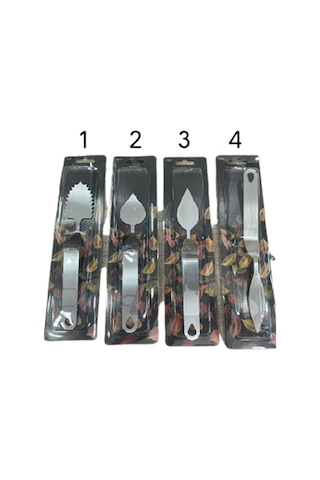 Çikolata Modelleme Spatulası Seti 4 Parça Renksiz