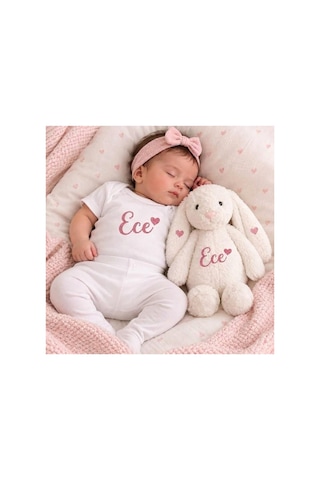 P&m Gift Shop İsme Özel Yenidoğan Bebek Seti Pembe