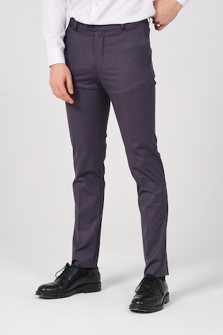 Slim Fit Erkek Kumaş Pantolon Füme