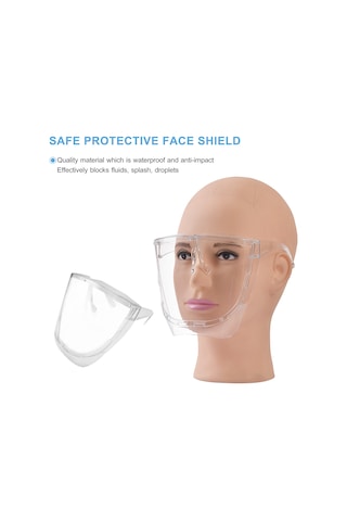 Mufunye Dayanıklı Pc Malzemeden Üretilmiş Koruyucu Yüz Siperi, Görüşü Engellemeden Mükemmel Koruma Sağlar