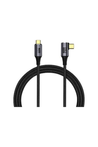 90 Derece Type-c İla Type-c Usb4 Kablo 40gbps 50cm
