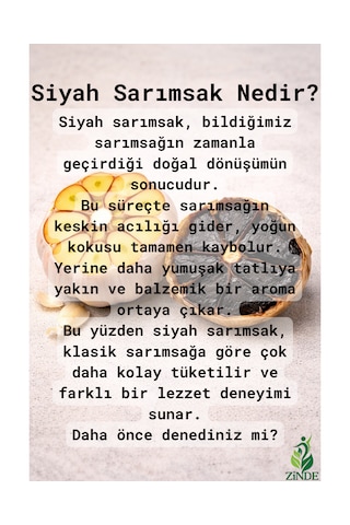 Siyah Sarımsak Black Garlıc 3 Kg Beşli Paket Soyulmuş Diş