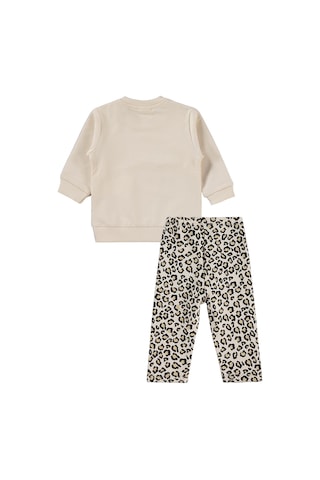 Civil Baby Leopar Kedi Baskılı 6-18 Ay Takım - Bej