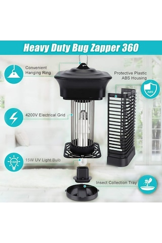 Besthome1 Elektrikli Sinek Lamba - 50-100 M² Uv Işıkla Böcek Kontrolü