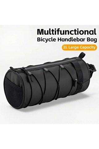Padalink Bisiklet Gidon Çantası - Büyük Kapasiteli, Dayanıklı Ve Pratik Bisiklet Aksesuarı 2l Haki