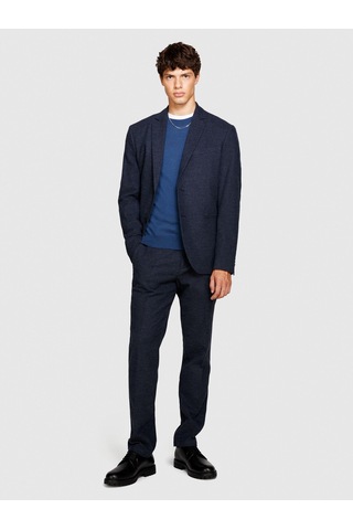Sisley Slim Fit Çizgili Şardonlu Pantolon Erkek Krem T-shirt - 323a4pdlsf03c