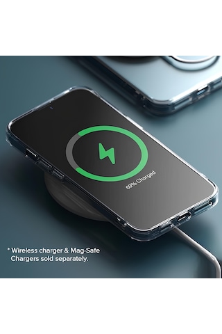 Apple Uyumlu iPhone 16 Şeffaf Mika Sararmaz Sert Magsafe Kılıf