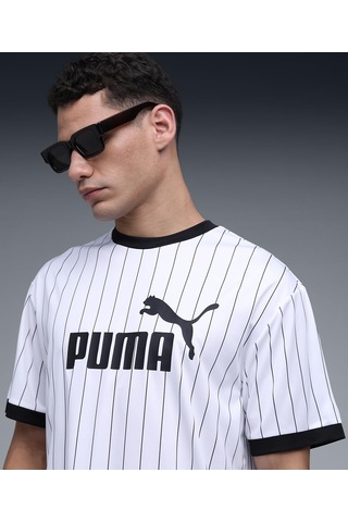 5tate Of Mınd Puma Erkek Ess Striped Jersey Forma Puma White S Açık Bordo