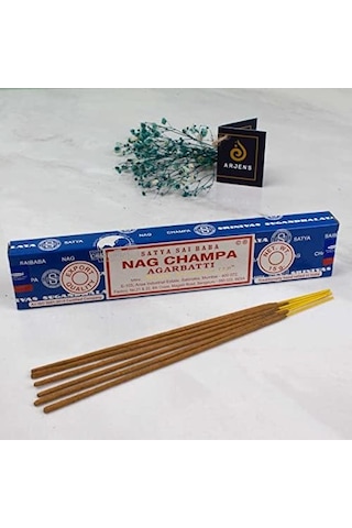 Satya Satya Nag Champa Agarbatti Aromalı Masala Stick Tütsü Acı Kahverengi