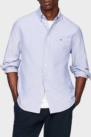 Tommy Hilfiger Erkek Gömlek Mw0mw35774 Cı0 Mavi Mavi