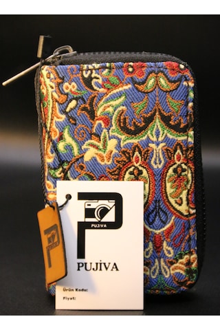 Pujiva Etnik Desen Akardion Terme Premium Kartlık Lacivert Lacivert