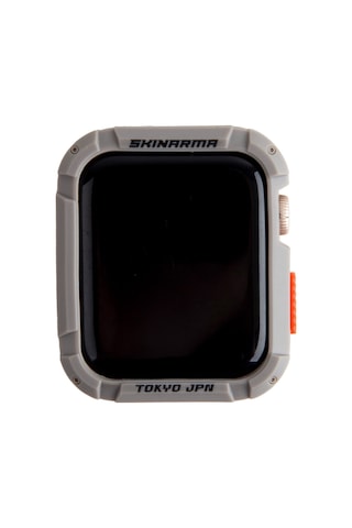 Watch 7 Uyumlu 45mm Skinarma Kurono Buzlu Tasarım Sert Pc Kasa Koruyucu Koyu Gri
