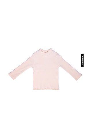 Çikoby Xo Kids Kız Bebek Balıkçı Yaka Tishirt 6-24 Ay 20560 Krem