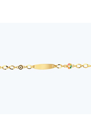Altınbaş 22 Ayar Altın Çocuk Nazar Künye Bjrbl0012-25925 Renkli