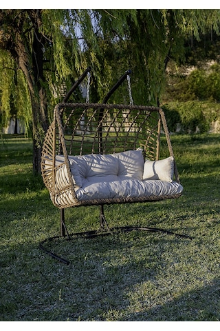 Btk Concept Legend Çift Kişilik Rattan Salıncak Kahverengi