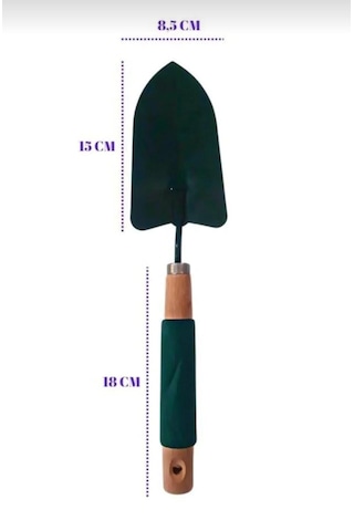 Ahşap Saplı Kürek 35 Cm Metal Bahçe Küreği, Ahşap Saplı Bahçe El Küreği