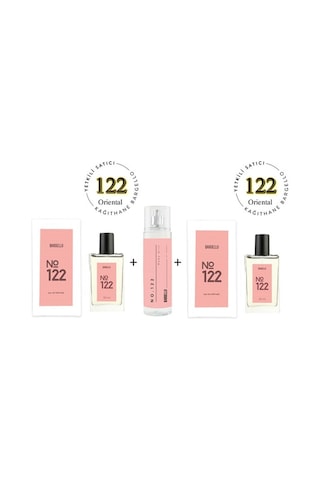 Bargello 122 + 122 100 ML EDP + No:122 Edt Body Mist 210 Ml - Mnmsbmeori122no1 Diğer