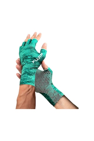 Fujin Pro Angler Summer Gloves Green L/xl Yeşil