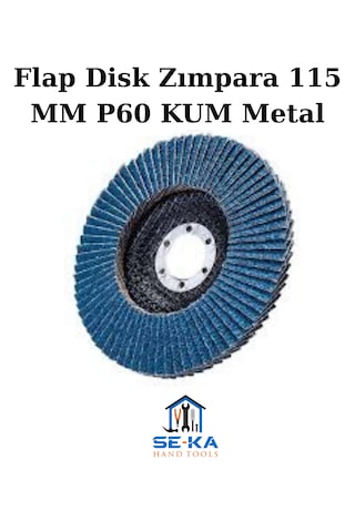 Flap Disk Zımpara 115 Mm P60 Kum Metal - Ahşap Taşlama Diski 10 Adet