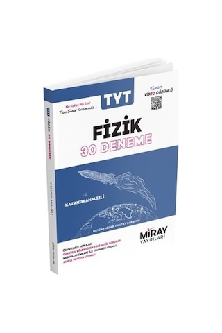 TYT Fizik 30 Deneme - Miray Yayınları TYT Fizik 30 Deneme - Miray Yayınları