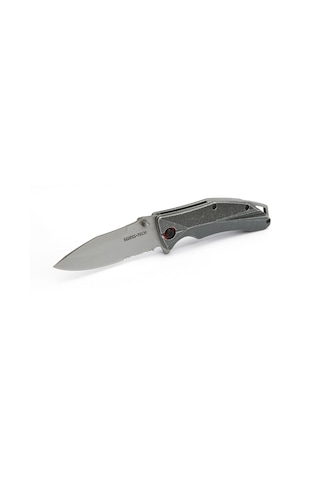 Swisstech Aliminum Serrated Folding Knife Açık Gri