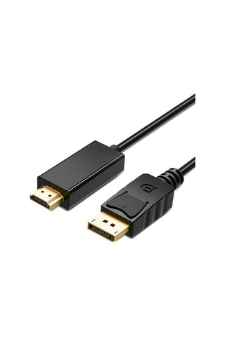 Trendooze Homyl Dp Kablo Adaptörü, Altın Kaplama, Siyah 1.8m