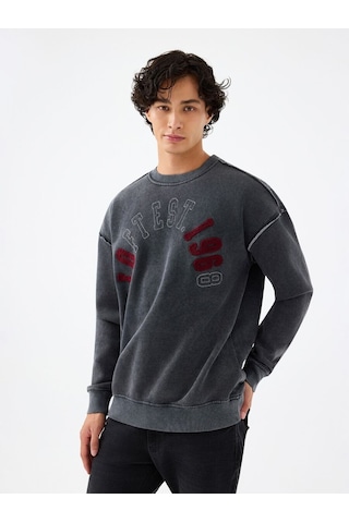 LOFT Oversize Fit Erkek Sweatshirt Lf2040982 Q1.v1 Antrasit