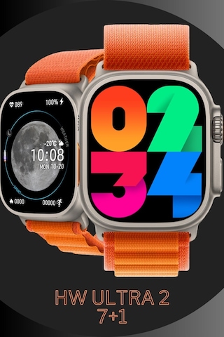 Wearfitpro Wearfit Hw Ultra 2 7 Kordonlu Akıllı Kol Saati Smart Watch Model:inç 49mm Amoled Ekran Gri