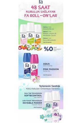 Kadın Soft & Control Roll-on 50 Ml Yasemin Kokulu 1 Adet