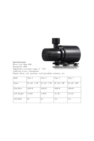 Fortunelane Decdeal Qr90e Su Pompa, Filtreli Kapağı İle, Huzurlu Çalışır, Kolay Montaj, Akvaryum/su Fontaneleri İçin, Otomatik Du