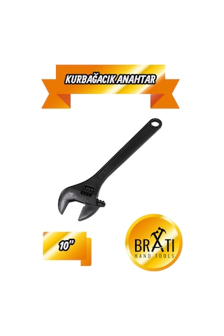 10'' Kurbağacık İngiliz Anahtarı Ayarlı Anahtar 10 No