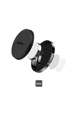 Baseus Small Ears Manyetik Düz Araç Içi Telefon Tutacağı Siyah