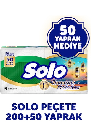 Solo Süper Peçete 250 Li X 2 Paket
