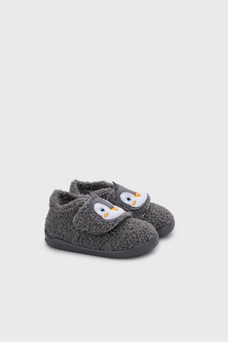 İgor Igor Homie Pinguino Cırt Cırtlı Panduf Unisex Çocuk Panduf W10351 Antrasit