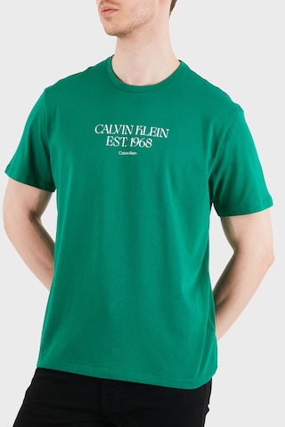 Calvin Klein Erkek T Shirt Lv14rf804g L4g Yeşil