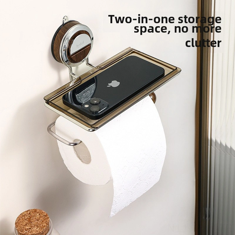 Monyee Banyo Tuvalet Kağıdı Rafı, Delme Yok Sıçrama Paspaslı, Duvar Takılı, Lüks Ev Kullanıma, Çok Amaçlı Depolama, Mermer Siyah Diğer