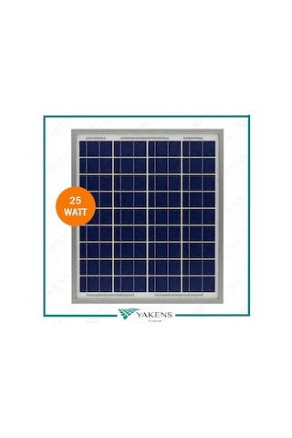 25W Watt Polikristal Güneş Paneli Lexron
