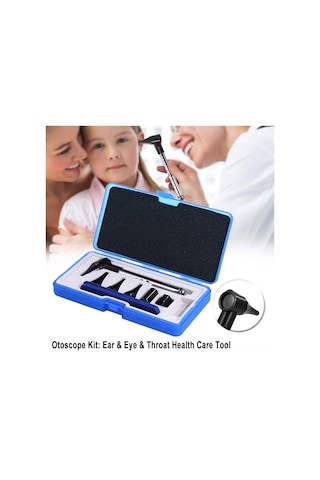 Vkemall Göz, Kulak Ve Boğaz Muayene Seti - Tekerlekli Işık, Tırnak Plakası, 4 Adet Bakış Ve 5 Adet Spatula İle Çelik Malzeme