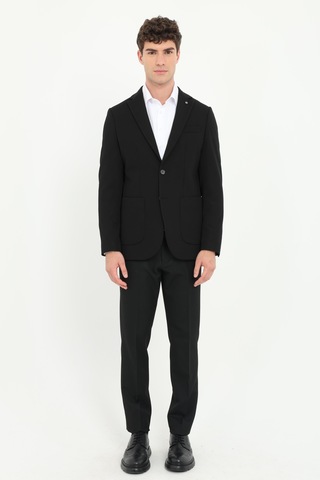 Dufy Erkek Slim Fit Mono Yaka Siyah Ceket-25970