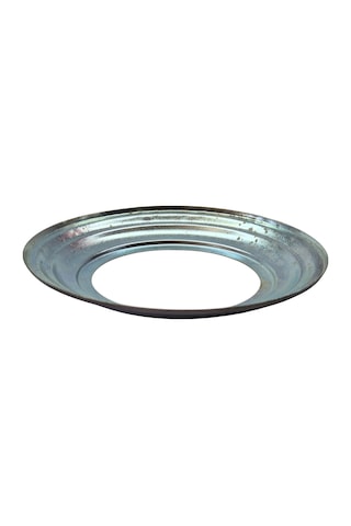 Yuvarlak Galvanizli Gri Soba Boru Aynası Çemberi Halkası Kapağı 13 23cm