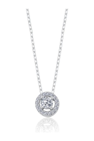 0.75 Karat Mia Zirconia Büyülü Işıltı İkili Tektaş Gümüş Set