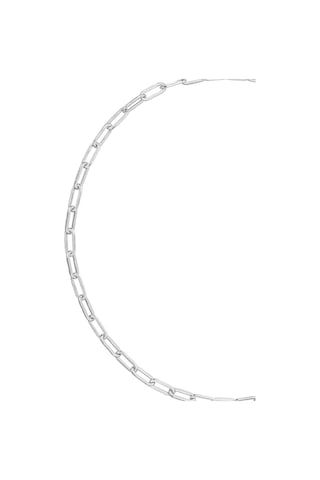 925 Ayar Gümüş Unisex Ince Minimal Ataç Zincir Erkek Bileklik Gümüş