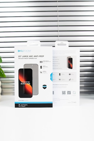 20 Hafif Kavisli Anti peep Apple Uyumlu iPhone 17 Pro Max Temperli Hayalet Ekran Koruyucu