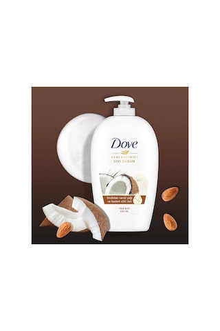 Dove Nemlendirici Sıvı Sabun Hindistan Cevizi Yağı Ve Badem Sütü Özü 450 Ml X3