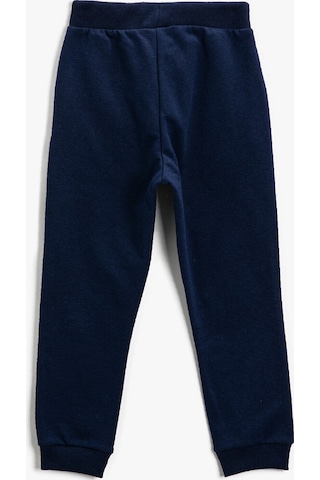 Koton Baskılı Jogger Eşofman Altı Beli Bağlamalı Lacivert 2skb40064tk