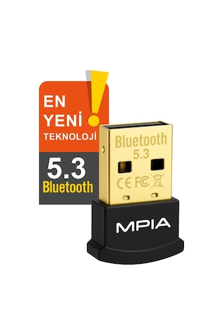 Bluetooth 5.3 Usb Dongle - Kablosuz Adaptör, Pc & Laptop Için Bluetooth Alıcı